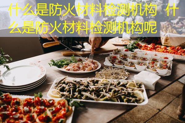 什么是防火材料检测机构  什么是防火材料检测机构呢